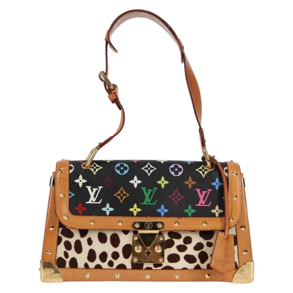 LOUIS VUITTON Monogram Multicolor Sac Dalmatian Bag Black M92825 LV Auth 134462V - Picture 13 of 16